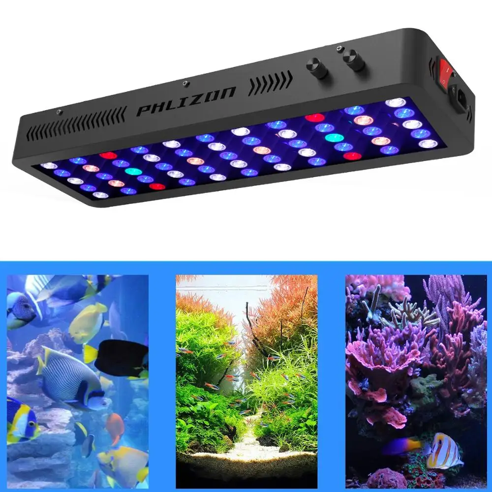 Phlizon Aquarium led lighting fish tank light 165W Dimmable