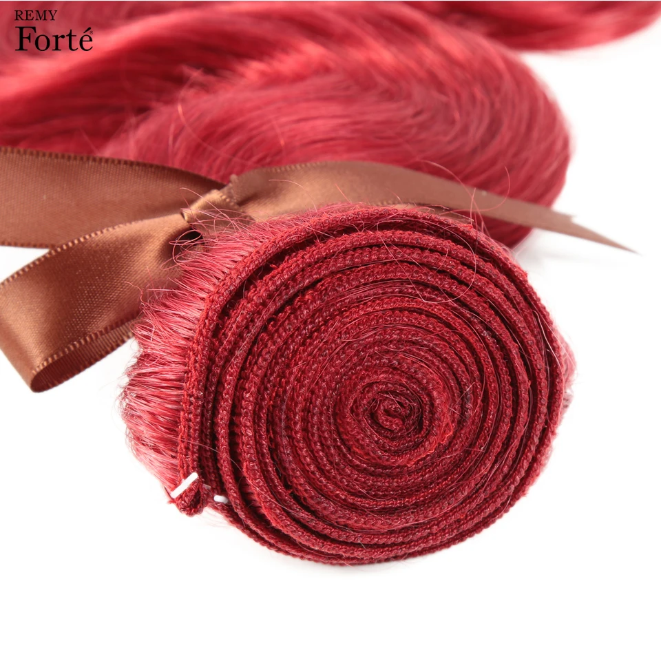Remy Forte Hair Bundles Brazilian Hair Weave Bundles Red Bundles Human Hair 1/3/4 Hair Extension Single Bundles Hair vendors