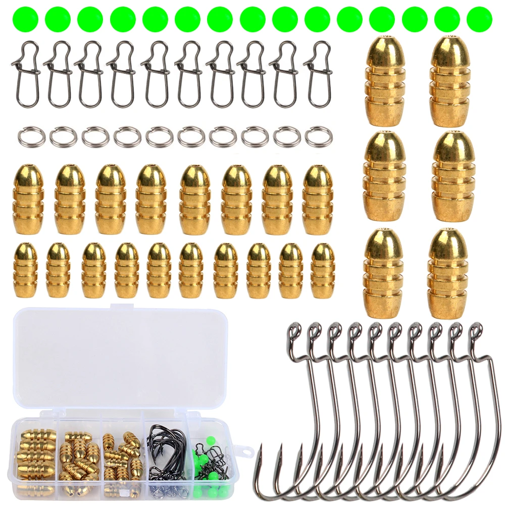Fishing Accessories Fish Fishing Bullet Weights Sinkers Hooks Split