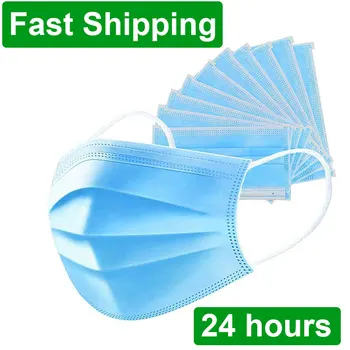

New Disposable Cloth Face Mask Mouth Caps Disposable Face Masks Fliter Dustproof Masque Filter Mask Cover Fabric Drape On Mouth
