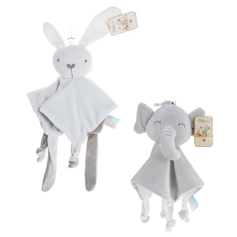 Детское одеяло, одеяло, успокаивающее полотенце для новорожденного, безопасное одеяло s, Мягкая Кукла Кролик, детские игрушки, носовой платок, 0-12 месяцев