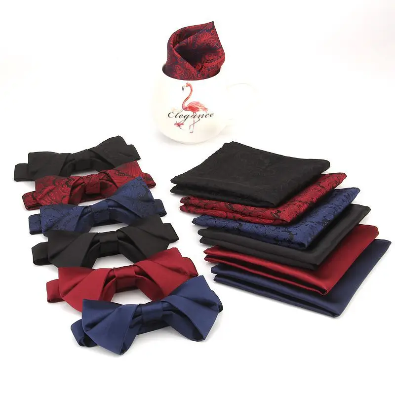 

New Classical Formal 100% silk Bow Tie Gravata Multiple Colors Houndstooth Pattern Necktie Mens Luxury Stereo Bowties for Men