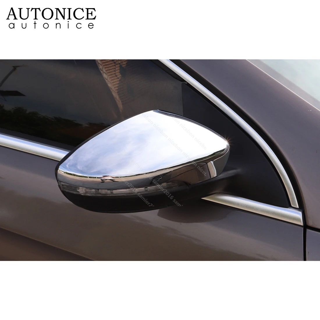 Подходит для Volkswagen CC 2009- Passat Alltrack Variant 2009- автомобильные наклейки 2 шт. хромированные зеркала заднего вида, накладка на чашку
