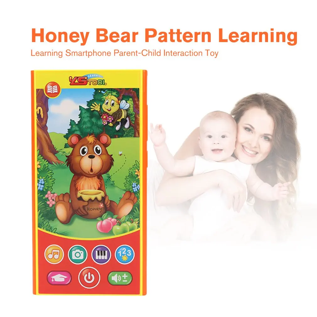

Kids Functionally Cute Cartoon Girl And Rabbit Learning Smartphone Attract Attention Early Educational Recognition Baby Gift