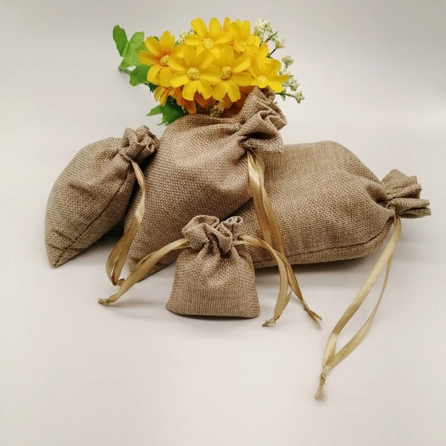 50pcs Silk Ribbon Drawstring Bag Sack Jute Bag Small Jewelry Bags Pouch For  Jewelry Gift Packaging Bags Wedding Display Diy Gift - Jewelry Packaging &  Display - AliExpress