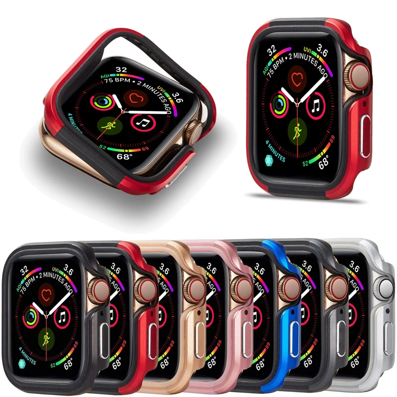 Защитный чехол для apple watch 5 4 44 мм 40 алюминиевый сплав + ТПУ защитный