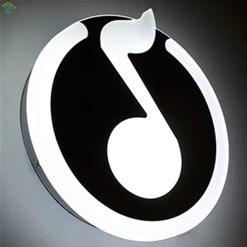 

Modern Music Note Design Led Wall Lamp Lustre Acrylic Bedroom Led Wall Light Creative Living Room Led Wall Lighting Wall Mounted