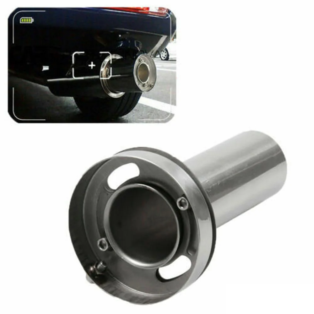 

Universal Car Auto 4 Exhaust Pipe Muffler Round Head Noise Reducer Replacement
