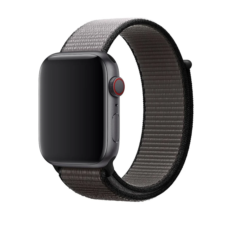 Anchor Gray Ремешок для наручных часов Apple Watch Series 5 4 44 мм 40 мм нейлон мягкий дышащий сменный ремешок Спортивные петли для наручных часов iWatch серии 3/2/1 38 мм 42 мм - Цвет ремешка: Anchor Gray
