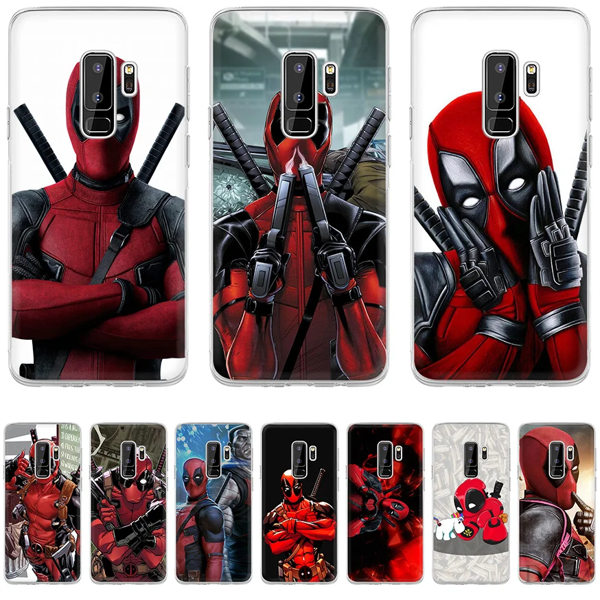 Чехол для телефона Дедпул от Marvel &quotВэйд Винстон Уилсон&quot Samsung Note 8 9 10 S S10e S7 край S8