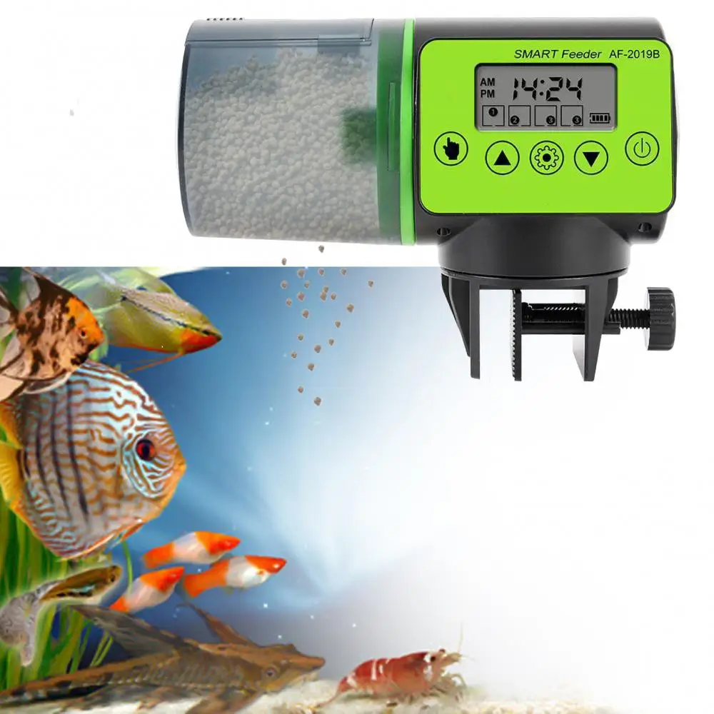 Distributeur automatique de nourriture pour poissons avec minuterie et  écran LCD pour aquarium