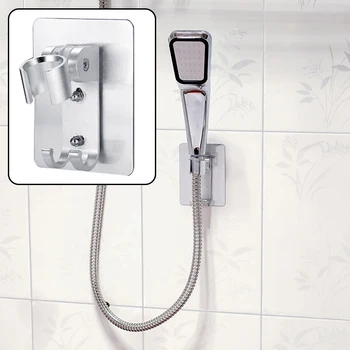 

1x Bathroom Toilet Shower Head Holder Stand Bracket Aluminum Clamp Wall Mounted