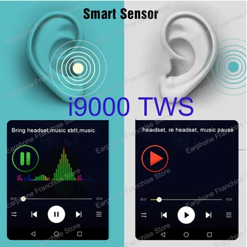 

i9000 tws wireless earbuds headphones bluetooth support wireless charging pk tws i10 i12 i80 i100 i200 i500 i1000 i9000 tws