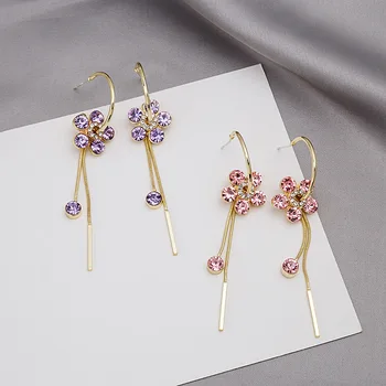 

Fashion Crystal Tassel Earring Elegant Ladies' Earrings
