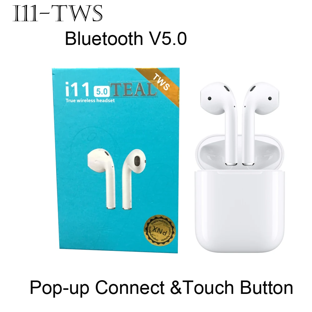 

I11 TWS Earphone Bluetooth v5.0 Wireless Earphones Automatic Pairing Earbuds With Charge Box Pop up Connect Wireless Earphone