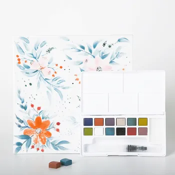 

12 colors/set Pottery Painting Tools Underglaze Solid Watercolor Pigment Pottery DIY Hand Painted Underglaze Painted Pigment