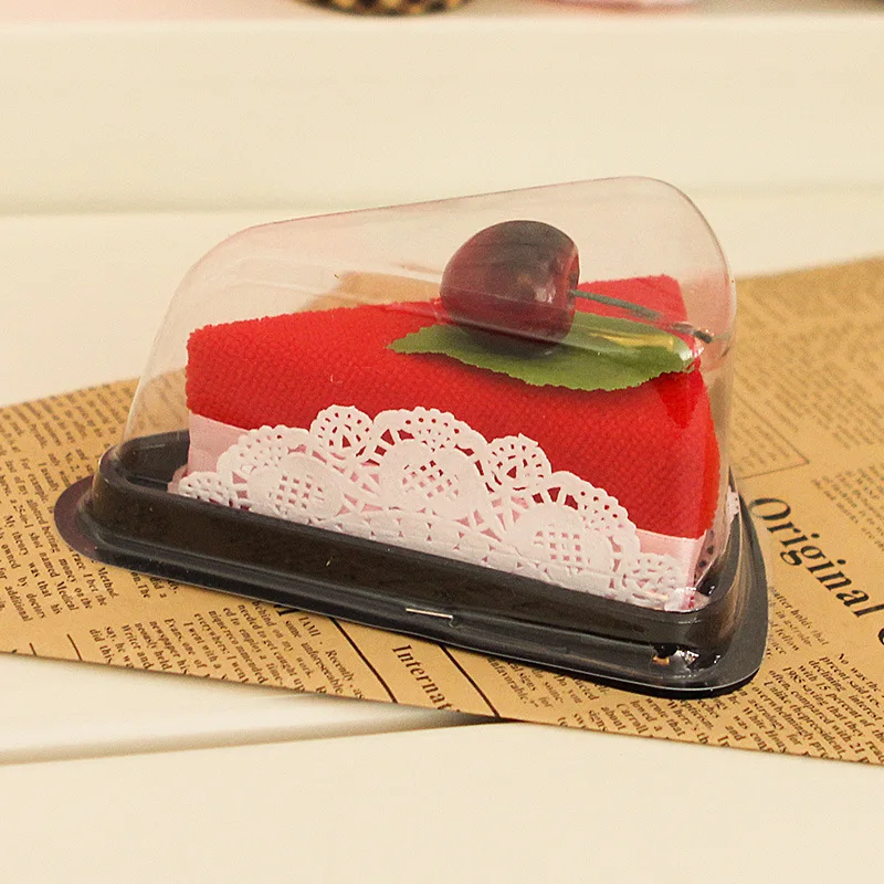 1 шт сэндвич торт форма полотенце для рук мини полотенце для лица мочалка подарок на день рождения свадебный подарок 20 см* 20 см