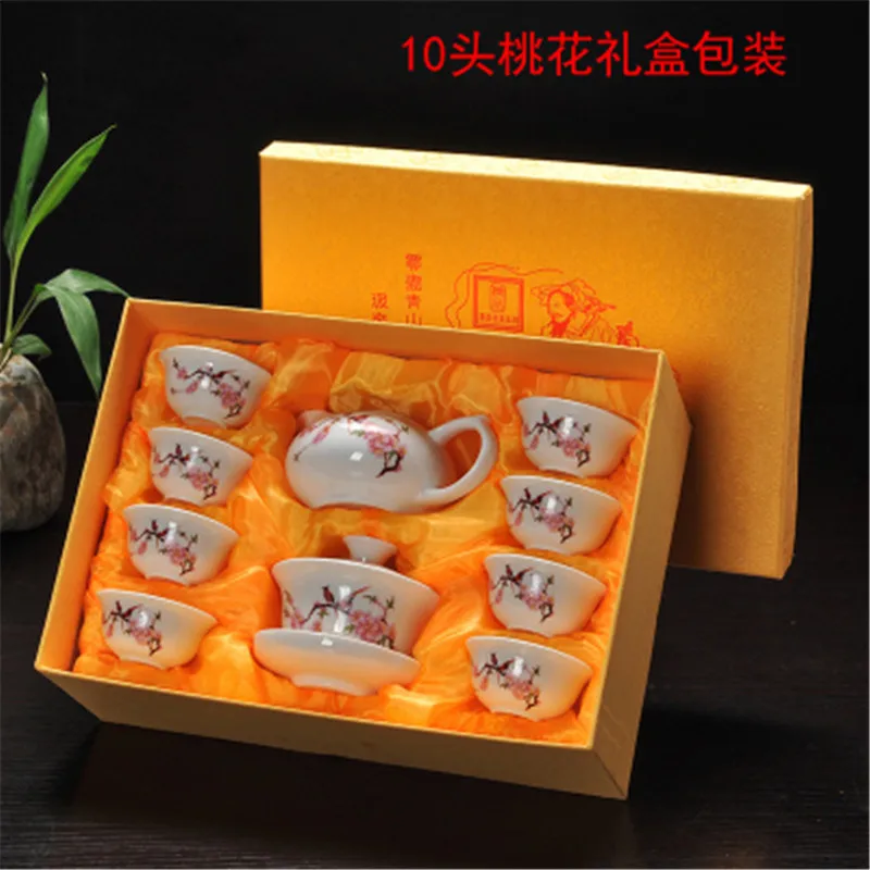 Gaiwan чайная чашка чайный набор китайский чайный набор кунг-фу фиолетовая глина керамический Binglie чайный горшок и чайная чашка керамический Подарочный чайный набор Прямая поставка - Цвет: as pic