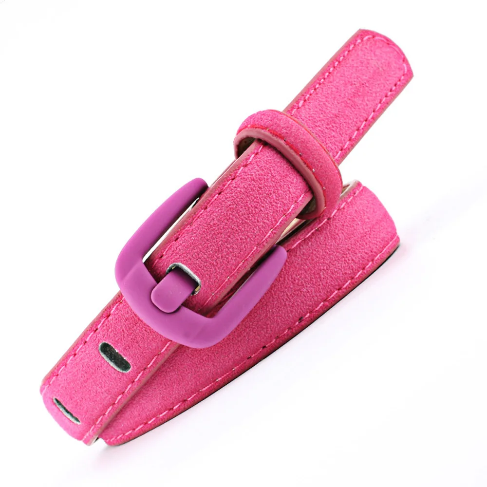 Hot Pink Женские модные ремни, джинсы, пояс для платья, классический ремень с пряжкой, NUBLT0379 - Цвет: Hot Pink