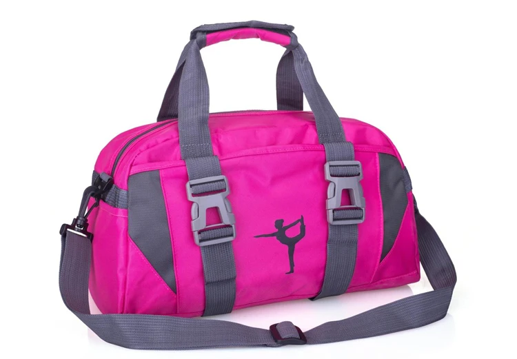 Взрослая балетная гимнастическая спортивная сумка для занятий йогой и танцами для девочек, сумка через плечо, Большая вместительная сумка, детская балетная танцевальная сумка для женщин - Цвет: Родо