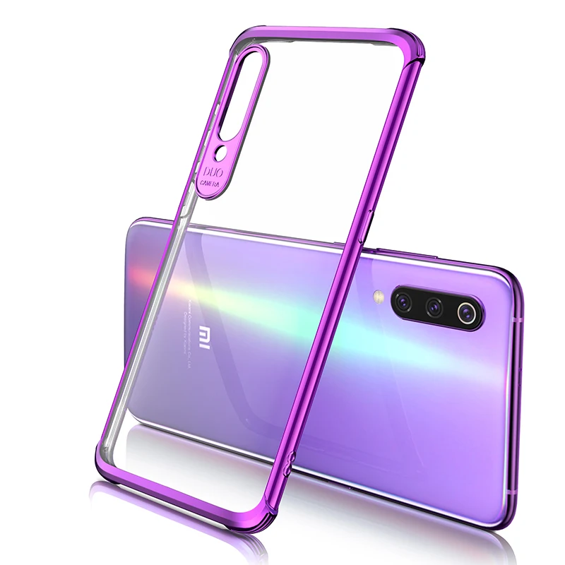 Прозрачный чехол для Xiaomi mi 9 SE с покрытием мягкий ТПУ капа подушка безопасности