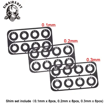 

New Stainless Steel Super Precision Shims For Gearbox Gear Set Clearance AEG Airsoft Hunting Paintball Accessories