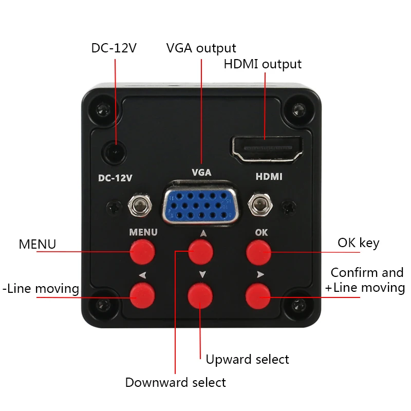 SONY IMX307 HDMI VGA 720P 1080P промышленный электронный цифровой видео микроскоп камера+ 56 светодиодный светильник-кольцо+ 100X C CS крепление объектива