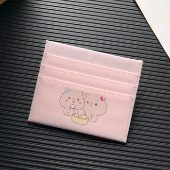 

2019 Fashion Cute Pig Design Women Adults Kids ID Credit Banks Bus Cards Holder Case Small Card Organizer Bag Mini Coin Purse