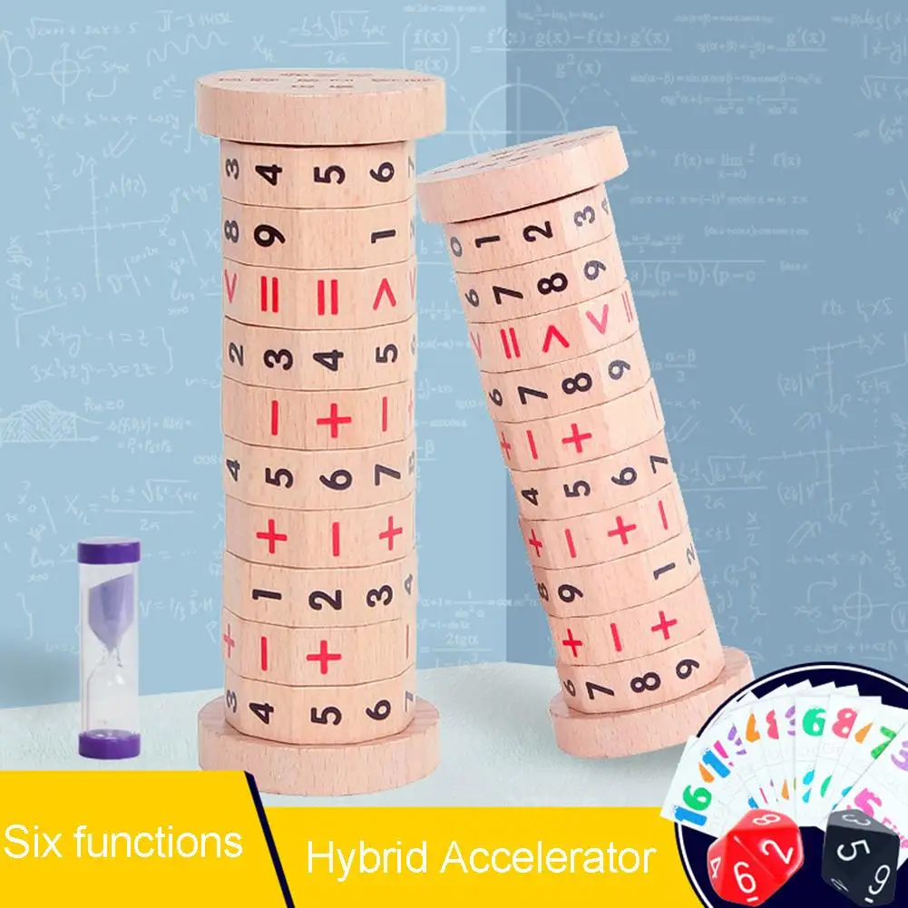 

Kids Toy Wooden Children Cylindrical Magic Math Number Digital Math Learning Educational Toy Gift
