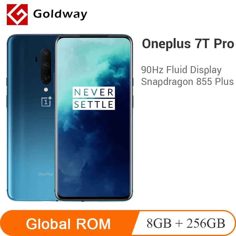 Оригинальный OnePlus 7T Pro 8 Гб 256 ГБ ROM мобильный телефон Snapdragon 855 Plus 48 МП Тройная камера