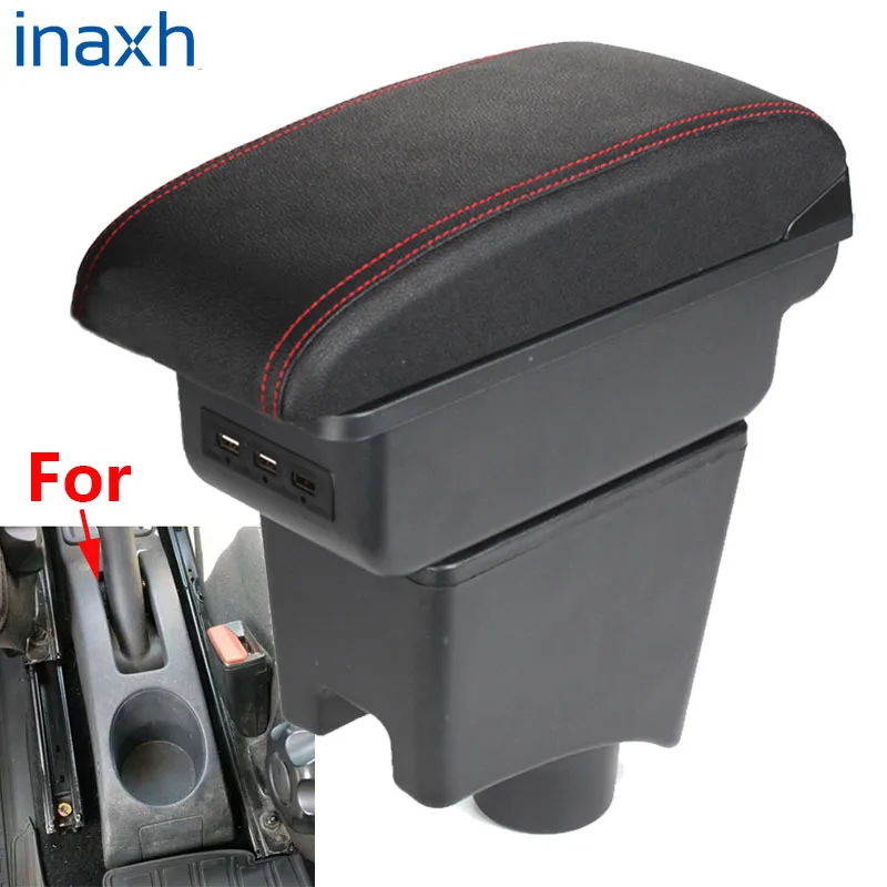 

For Renault Sandero Armrest 2013 Retrofit parts dedicated Car Armrest box Center Storage box car accessories Interior 3USB