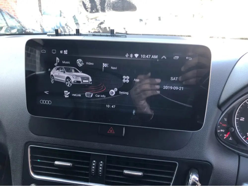 COIKA 10,2" ips автомобильный экран для Audi Q5 2009- Android 9,0 система 2+ 32 Гб ram gps Navi рекордер wifi Google BT SWC USB плеер