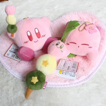 

18pcs/Lot Anime plush kirby star allies meme adventures toys pendant keychains and lanyards access for girls backpack wholesale