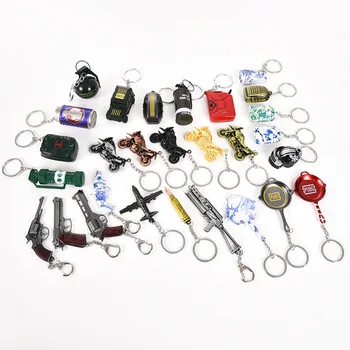 

Game PUBG Keychain Playerunknown'S Battlegrounds Chicken Cosplay Weapon Props Smoke Tank Aircraft Energy Cola Jeep Motorcycle