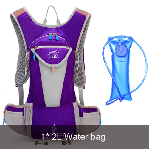 backpack and 2L Легкий вес 15л гидратации рюкзак для прогулок сумка для мужчин вариант 2.5L водный Пузырь для пеших прогулок ультра Trail бег гонка - Цвет: backpack and 2L