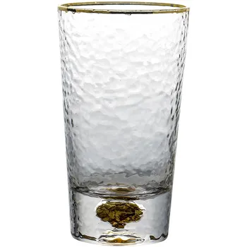 

Temperature Resistance Filter Pot Water Pots Handle Kettle Gold Foil Hammer Glass Cup Japanese Cup Household Glass Water Cup Tea