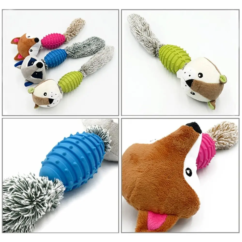 1 PC Pet Toy Dog Plush Toy With Bird Shape Built-in Sound Device Chew Toy Candy Color Chewing Training Tool For Puppy