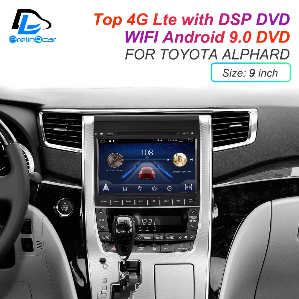 Clearance IPS touch screen DSP sound Android 9.0 2 DIN 4g Lte radio For TOYOTA Alphard 2015  GPS DVD player stereo navigation 4 Clearance IPS touch screen DSP sound Android 9.0 2 DIN 4g Lte radio For TOYOTA Alphard 2015  GPS DVD player stereo navigation 4