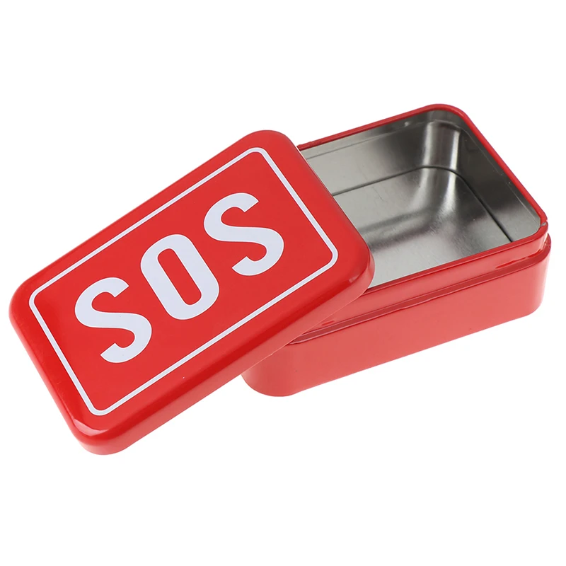 Коробка для хранения лекарств коробка таблеток переносной SOS оловянный ящик