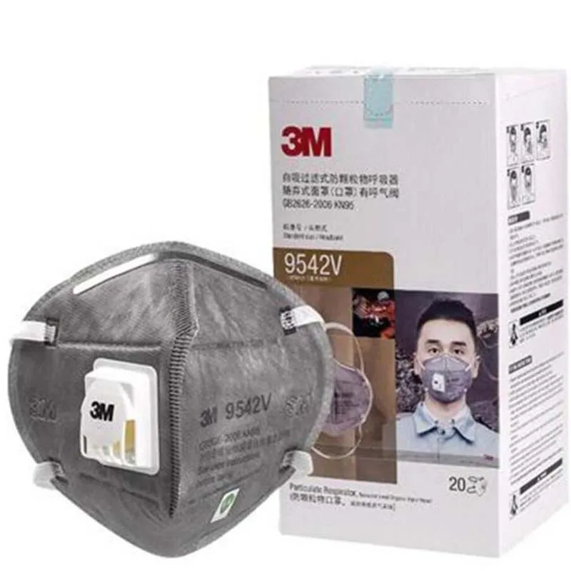 

IN Stock! 3M N95 Mask with Valve 9001 9042V N90 FFP2 Mask Anti Dust Protective Dustproof PM2.5 Protective KN95 Mask DHL Free Shi