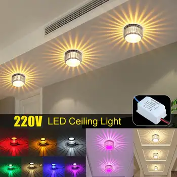 

MultiColor Modern LED Ceiling Light 3W Wall Sconce for Art Gallery Decoration Front Balcony Lamp Porch Light Corridors Light