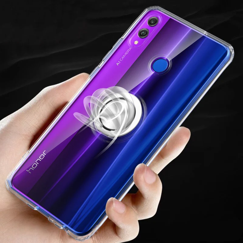 Роскошные прозрачные магнитные мягкие чехлы для телефонов Huawei Honor 8X чехол с