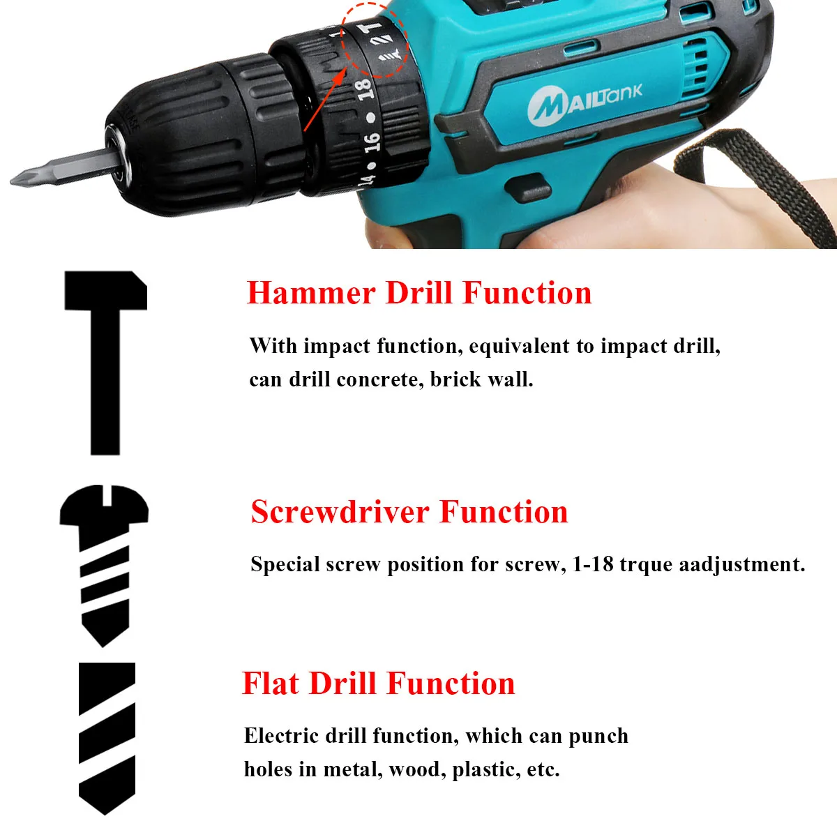 ALLSOME MINIQ Mini Drilling Press 220V 680W