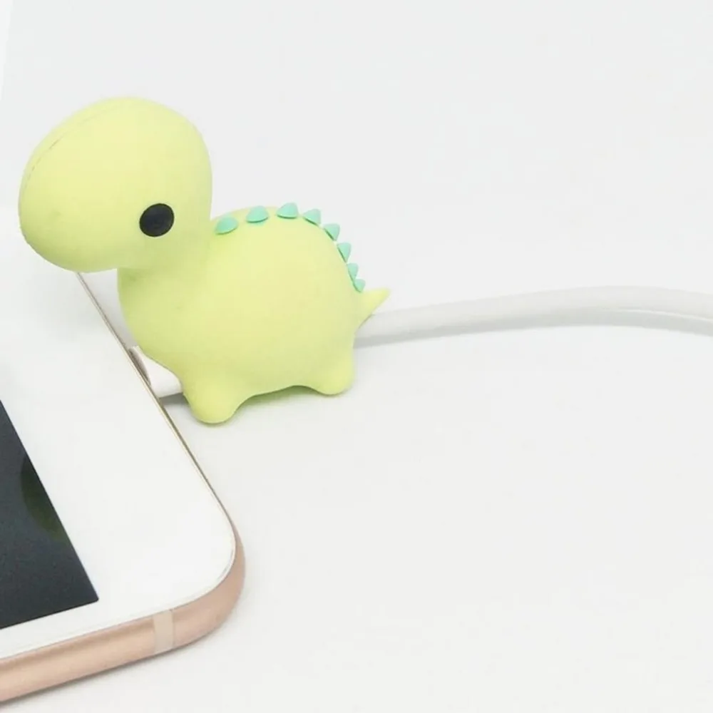 Универсальный защитный кабель с милым животным для iphone, мультфильм для iphone, укусы животных, анти-разрыв, usb кабель органайзер, держатель провода