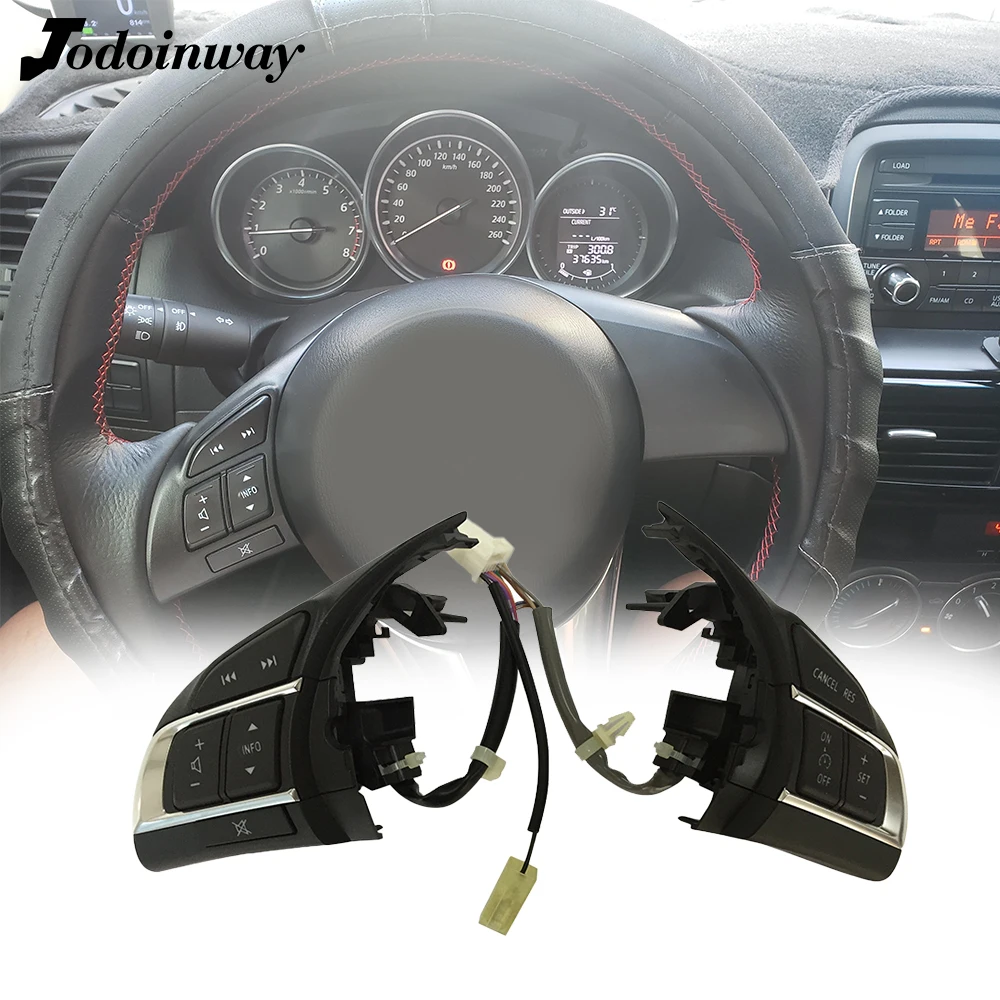 For Mazda 3 Atenza Axela Cx5 Cx-4 Cx-5 Cruise Switch Audio Android Player Sliver Steering Wheel Button Automotive Parts | Автомобили и