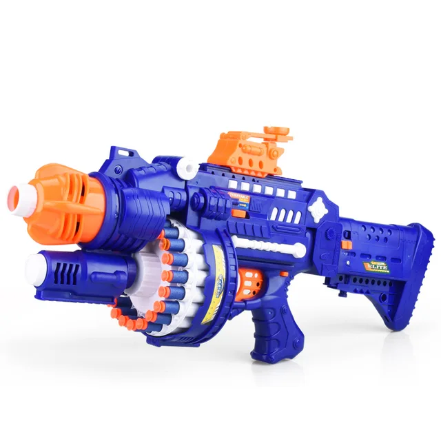 Soft EVA Children's Electric Burst Toy Gun 80 Rounds Soft Bullet Gun Outdoor Parent-Child Toy Soft Bullet Plastic Toy Pistol 5