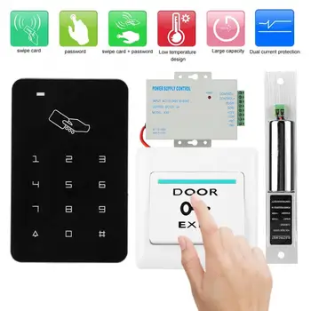 

RFID 125KHz Card Reader Password Access Control System Aluminum Clip