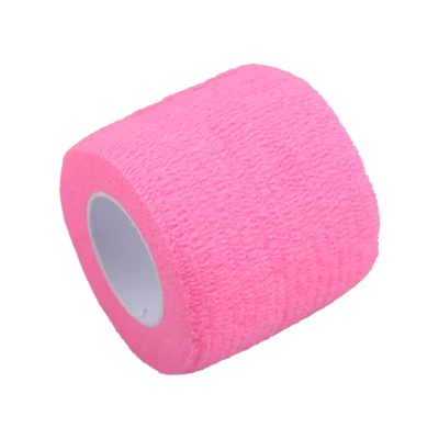 Vendaje elástico autoadhesivo desechable, vendaje resistente al agua, 5x4,5 cm, color rosa