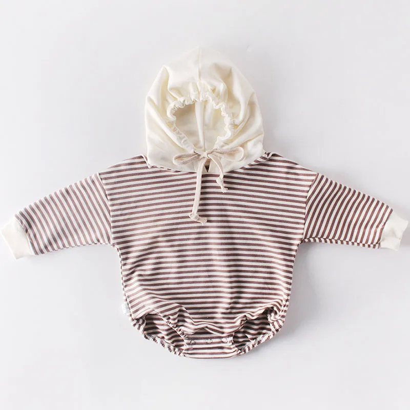 Весенне-осенний комбинезон для новорожденных мальчиков и девочек, радужная одежда с длинными рукавами и кепки, одежда для малышей - Цвет: 92027 pink
