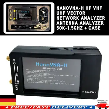 

Newest NanoVNA-H HF VHF UHF Vector Network Analyzer Antenna Analyzer 50K-1.5GHz & Case Analysis Instruments